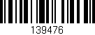 Código de barras (EAN, GTIN, SKU, ISBN): '139476'