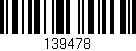 Código de barras (EAN, GTIN, SKU, ISBN): '139478'