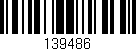 Código de barras (EAN, GTIN, SKU, ISBN): '139486'