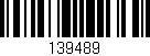Código de barras (EAN, GTIN, SKU, ISBN): '139489'