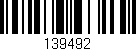 Código de barras (EAN, GTIN, SKU, ISBN): '139492'