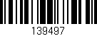 Código de barras (EAN, GTIN, SKU, ISBN): '139497'