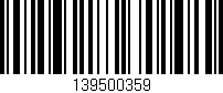 Código de barras (EAN, GTIN, SKU, ISBN): '139500359'