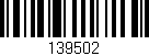 Código de barras (EAN, GTIN, SKU, ISBN): '139502'