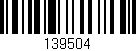 Código de barras (EAN, GTIN, SKU, ISBN): '139504'