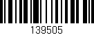 Código de barras (EAN, GTIN, SKU, ISBN): '139505'