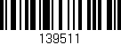 Código de barras (EAN, GTIN, SKU, ISBN): '139511'