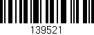 Código de barras (EAN, GTIN, SKU, ISBN): '139521'