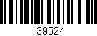 Código de barras (EAN, GTIN, SKU, ISBN): '139524'