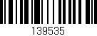 Código de barras (EAN, GTIN, SKU, ISBN): '139535'
