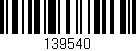Código de barras (EAN, GTIN, SKU, ISBN): '139540'