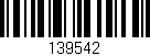 Código de barras (EAN, GTIN, SKU, ISBN): '139542'