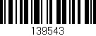 Código de barras (EAN, GTIN, SKU, ISBN): '139543'