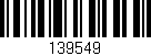 Código de barras (EAN, GTIN, SKU, ISBN): '139549'