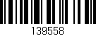Código de barras (EAN, GTIN, SKU, ISBN): '139558'