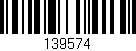 Código de barras (EAN, GTIN, SKU, ISBN): '139574'