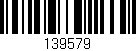 Código de barras (EAN, GTIN, SKU, ISBN): '139579'