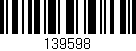 Código de barras (EAN, GTIN, SKU, ISBN): '139598'
