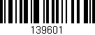 Código de barras (EAN, GTIN, SKU, ISBN): '139601'