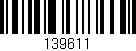 Código de barras (EAN, GTIN, SKU, ISBN): '139611'