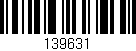 Código de barras (EAN, GTIN, SKU, ISBN): '139631'