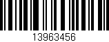 Código de barras (EAN, GTIN, SKU, ISBN): '13963456'
