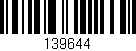 Código de barras (EAN, GTIN, SKU, ISBN): '139644'