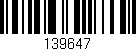 Código de barras (EAN, GTIN, SKU, ISBN): '139647'