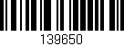 Código de barras (EAN, GTIN, SKU, ISBN): '139650'