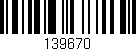 Código de barras (EAN, GTIN, SKU, ISBN): '139670'