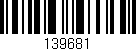 Código de barras (EAN, GTIN, SKU, ISBN): '139681'