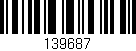 Código de barras (EAN, GTIN, SKU, ISBN): '139687'