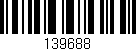 Código de barras (EAN, GTIN, SKU, ISBN): '139688'