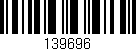 Código de barras (EAN, GTIN, SKU, ISBN): '139696'