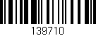 Código de barras (EAN, GTIN, SKU, ISBN): '139710'
