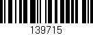 Código de barras (EAN, GTIN, SKU, ISBN): '139715'