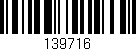 Código de barras (EAN, GTIN, SKU, ISBN): '139716'