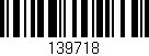 Código de barras (EAN, GTIN, SKU, ISBN): '139718'