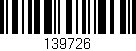 Código de barras (EAN, GTIN, SKU, ISBN): '139726'
