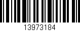 Código de barras (EAN, GTIN, SKU, ISBN): '13973184'