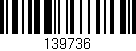 Código de barras (EAN, GTIN, SKU, ISBN): '139736'