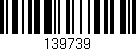Código de barras (EAN, GTIN, SKU, ISBN): '139739'