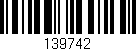 Código de barras (EAN, GTIN, SKU, ISBN): '139742'