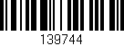 Código de barras (EAN, GTIN, SKU, ISBN): '139744'