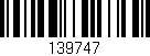 Código de barras (EAN, GTIN, SKU, ISBN): '139747'