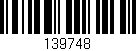Código de barras (EAN, GTIN, SKU, ISBN): '139748'