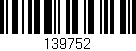 Código de barras (EAN, GTIN, SKU, ISBN): '139752'