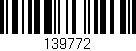 Código de barras (EAN, GTIN, SKU, ISBN): '139772'