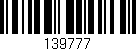 Código de barras (EAN, GTIN, SKU, ISBN): '139777'