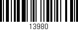 Código de barras (EAN, GTIN, SKU, ISBN): '13980'